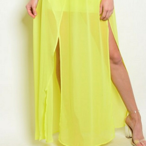 💋🚨super Hot 💋🌡Color LIME DRESS - Picture 4 of 5